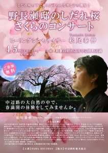 🎵2016 ４月５日（火）和歌山　中辺路【野長瀬邸のしだれ桜】ヒーリングシンセサイザー　Yasunobu Matsuo 「さくらのコンサート」